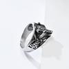 Vintage Viking Celtic Wolf Ring for Men Women Size 7-12