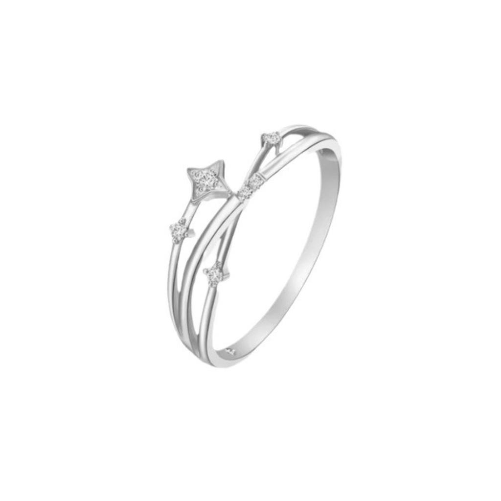 Adjustable Meteor Zircon Rings, Stainless Steel Cute Jewelry for Women, Comfort Fit Daily Wear Best Friend Gift Idea