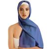 Solid Color Chiffon Hijab Scarf Bubble Pearl Soft Chiffon Headscarf Plain Design Folded Style Shawls Scarf Summer Season