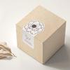 Irregular Flower Rectangular Stickers 50Pcs Clear Self-Adhesive Decals for Gift Box Sealing Party Favor Packaging