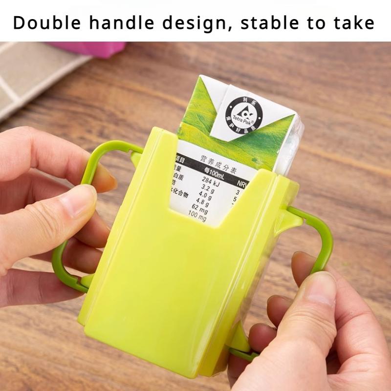 Držák na kelímek s mlékem, Proti vytlačení, Držák na kelímek s nápojem v krabici, Pití mléka, Proti opaření, Proti přetečení, Skořepinový držák na kelímek, Dětský držák na nápoje