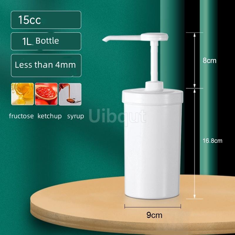 Syrup fructose squeeze bottle pressed plastic sugar press bottle sauce press pump squeeze bottle milk tea shop press sauce pump