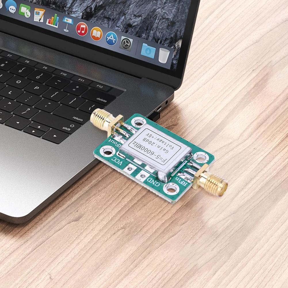 Modul Amplificator RF 5-6000MHz Câștig 20dB Amplificator RF în Bandă Largă Amplificator în Bandă Largă VFH UHF SHF Placă LNA cu Carcasă de Ecranare