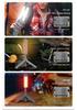 Multi-functional Foldable Camping Flashlight with 720° Stepless Steering and 3-LED All-Terrain Design