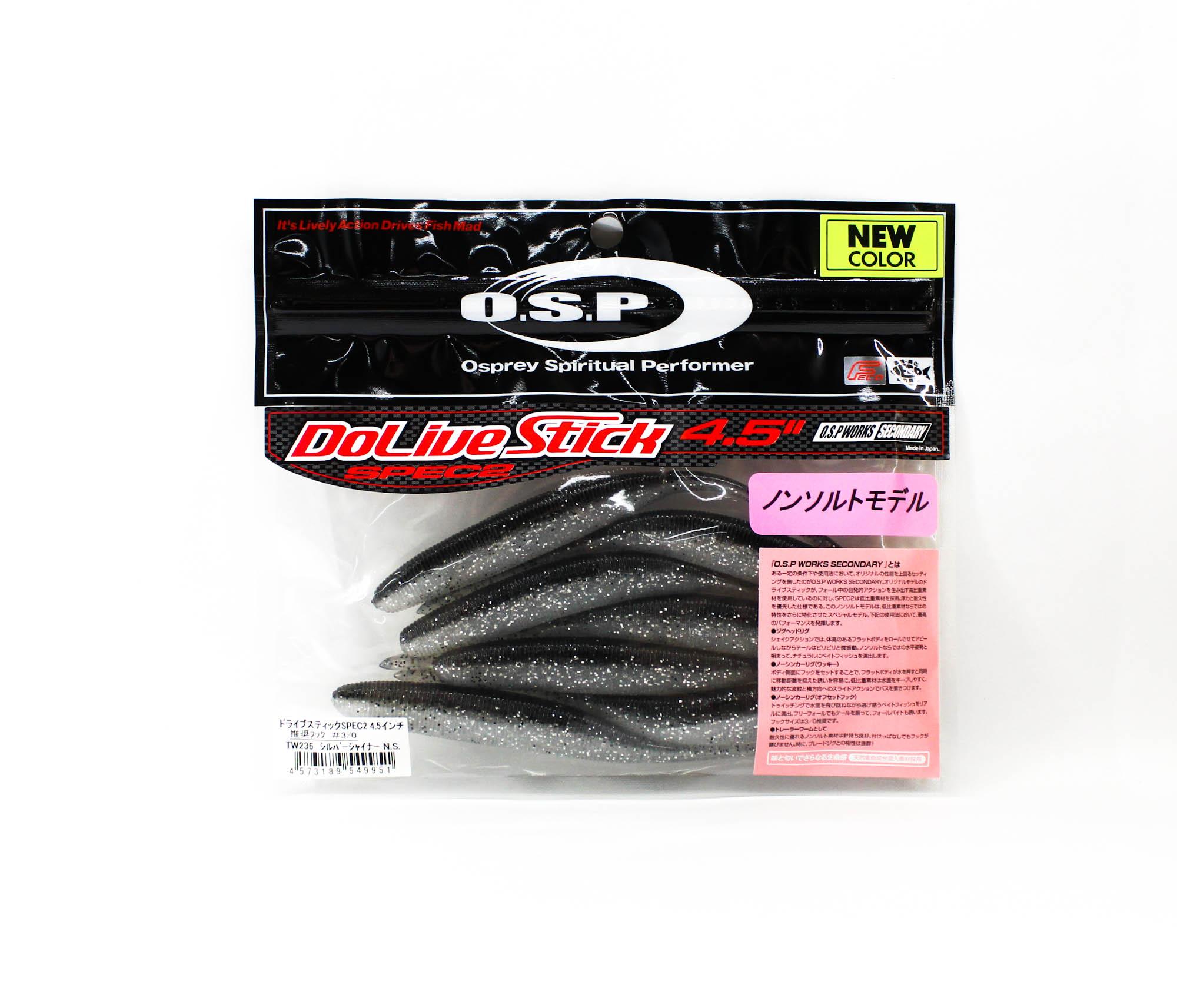 

OSP Мягкая приманка Dolive Stick Spec II 4,5 дюйма TW-236 (9951)