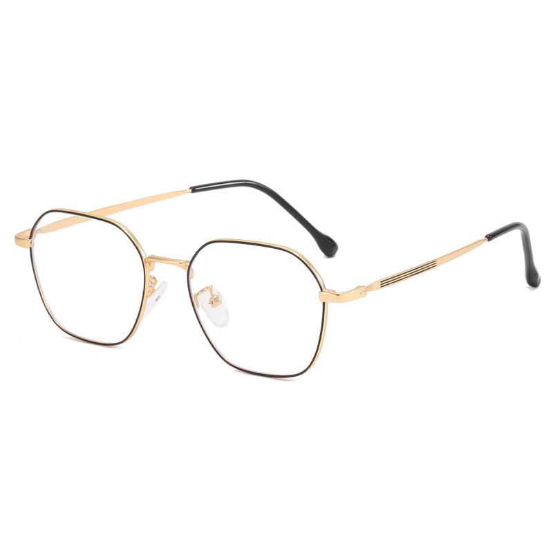 New classical personalized square full frame glasses frame high texture metal tide myopia glasses frame HC