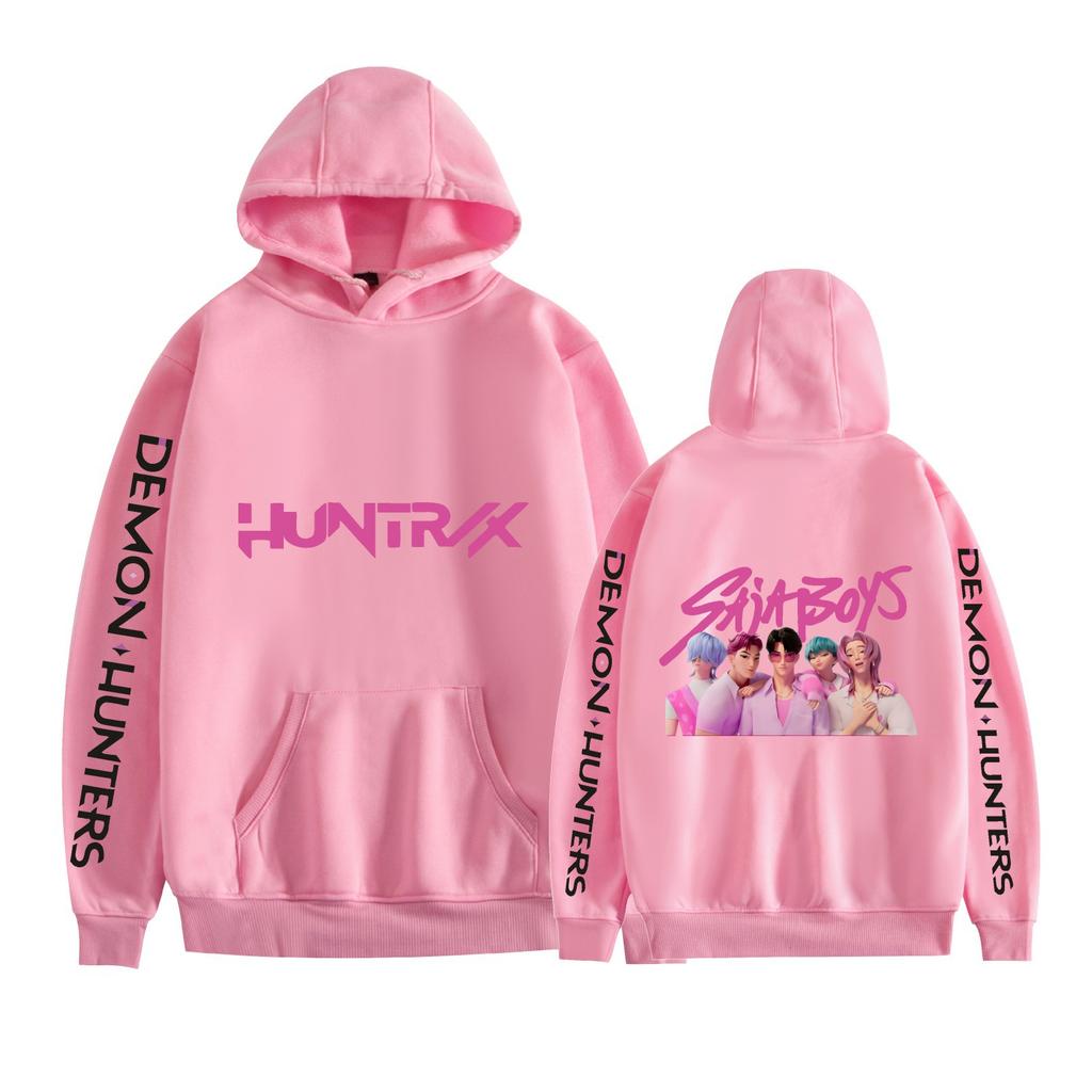 Unisex Cosplay Hoodie Pullover Women Men KPop Demon Hunters Anime Graphic Hooded Sweatshirt Costume