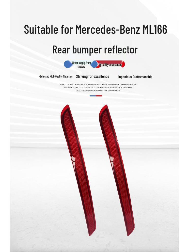 Mercedes-Benz ML166 Heckstoßfänger Reflektor: Antikollisions-, wasserdichter Streifen.