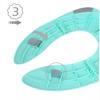 Eccomum Sedile WC Pieghevole Portatile PP Lavabile Sedile WC con Cuscinetto Antiscivolo Fibbia Antiscivolo