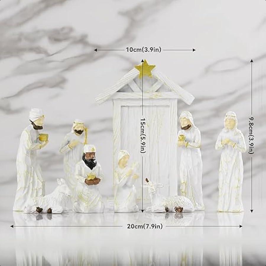 

Фигурка Набор Рождества Рождество Иисус Коллекция Рождественская сцена 9 шт. Рождественские украшения Подарки Мини Религиозная Святое Семейство для United States
