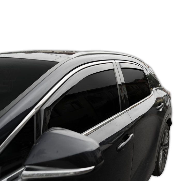 Déflecteurs d'air - Lexus RX 5 (Depuis 2022) - 4 pièces - Acrylique teinté noir - Montage facile
