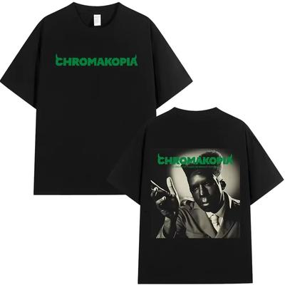 Tyler The Creator Chromakopia World Tour Tričko Móda Hip Hop Trička Dárek pro fanoušky Muži 2025 Volné Tričko s krátkým rukávem