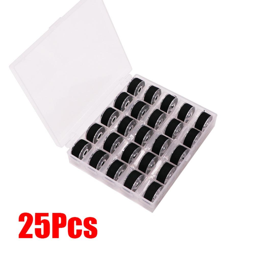 25/36 Stück Mehrfarbige Nähmaschinen-Spulenbox mit Nähgarn DIY Nähmaschinen-Spulen Ersatz Nähmaschinenzubehör