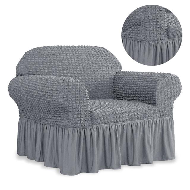 

Чехол на кресло в европейском стиле на 1 место с юбкой, эластичный чехол для дивана для гостиной, эластичный чехол для углового дивана, дивана 75-120cm