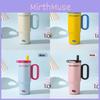 Design Letter Modern Insulated Travel Mug With Lid And Straw For Outdoors Office