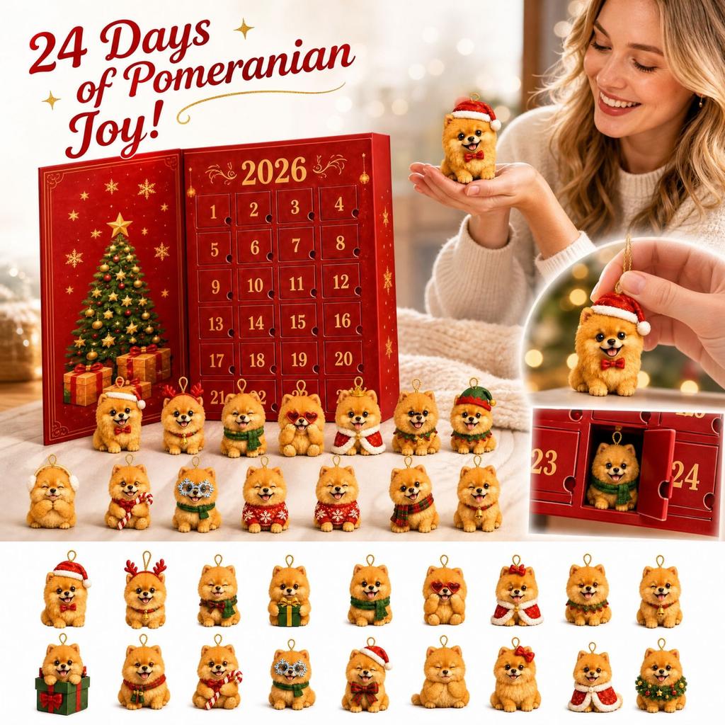 Christmas Advent Calendar with Illustrated Designs