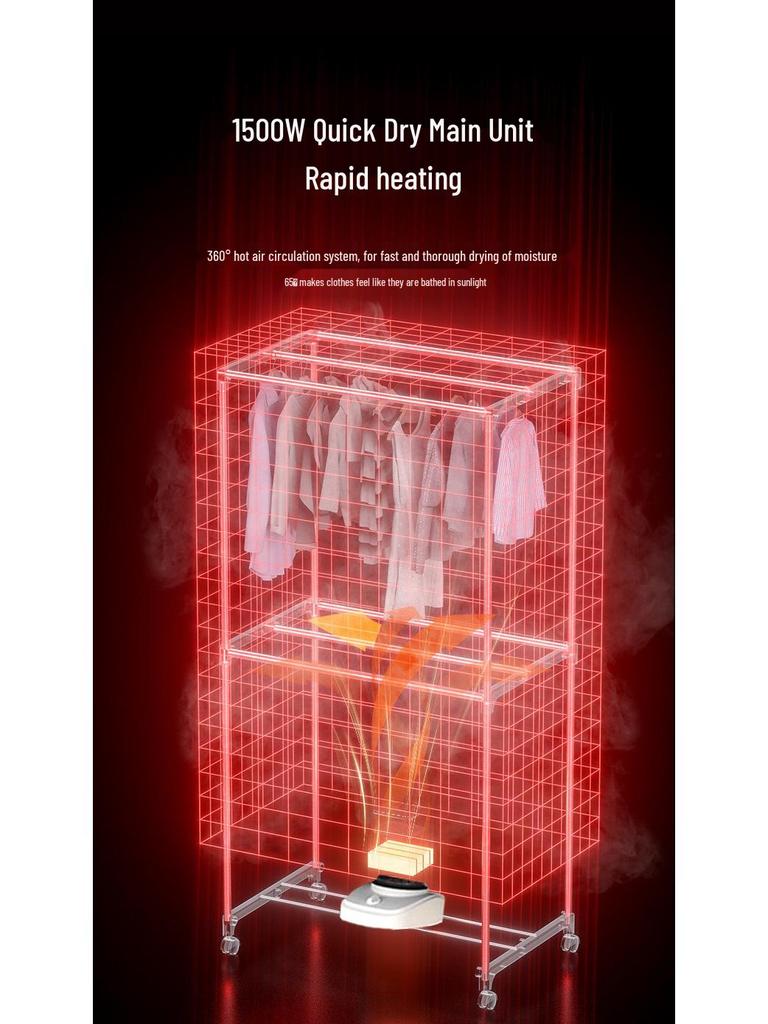 Bokoma Compact Clothes Dryer: Quick Warm Air Sterilization for Household Use