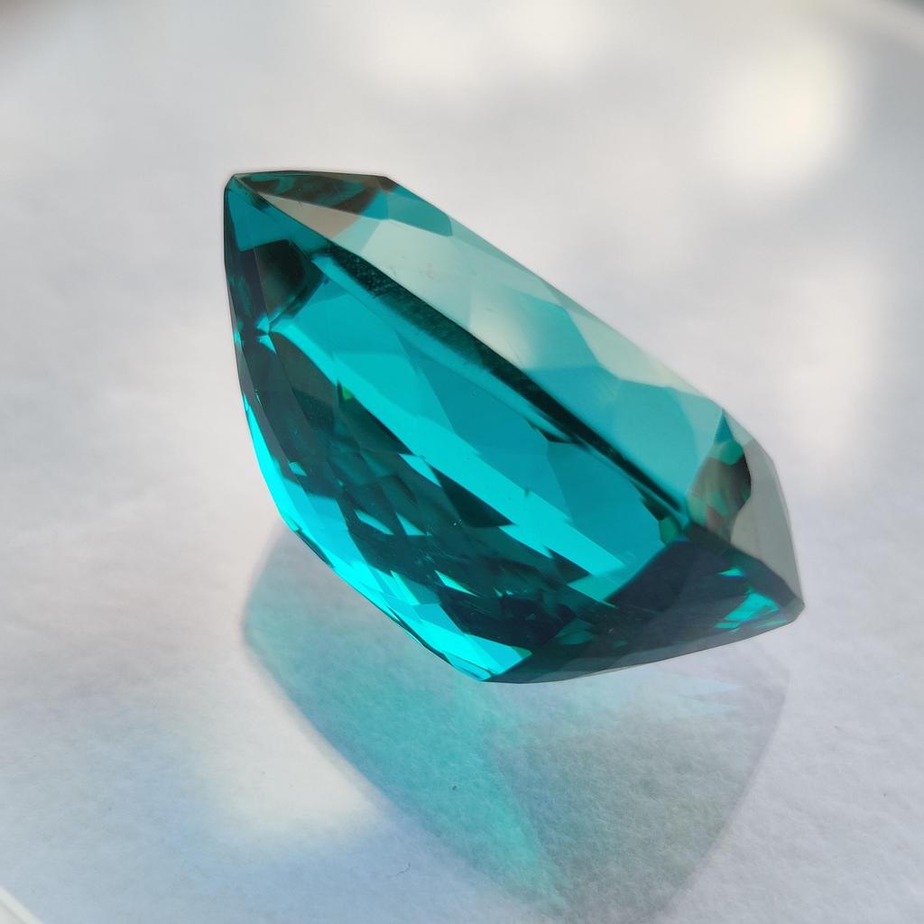 Rectangular Cut Natural Glass Stone, Loose Stone, 37.90 Carat, 26x16x14 Size Stone.