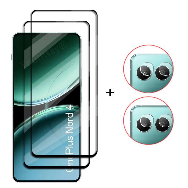 Full Cover Glass For OnePlus Nord 4 Screen Protector For OnePlus Nord 4 Tempered Glass Protective Phone Lens Film OnePlus Nord 4