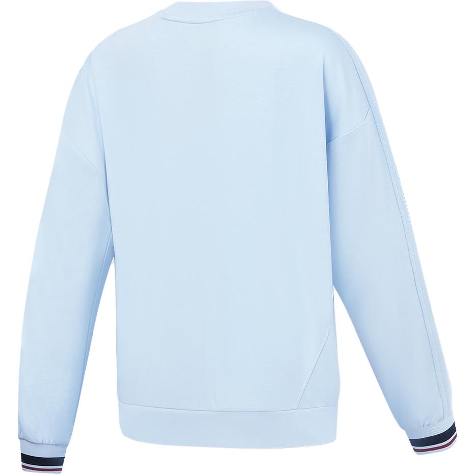 FILA 2023 Autumn New Knit Pullover Simple Loose Tennis Sports Sweatshirt Women sweatshirt Ice-Blue A11W333203F-LB