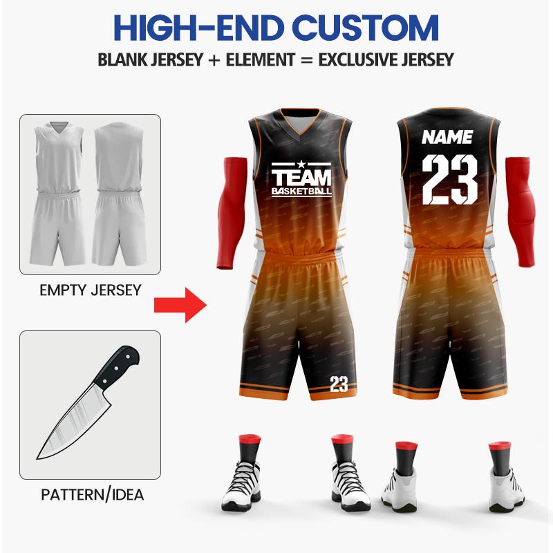 Sublimation Custom Adults Basketball Uniform Personalized 100% Polyester Breathabale Basketball Jersey Sportswear Shirt for Men