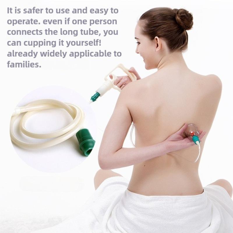 1/6/12 Pcs Vacuum Cupping Cans For Massage Therapy Anti Cellulite Body Meridian Acupuncture Suction Cup Set