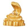 62KD Chinese Snake Years Resins Statue Snake Delicate Funny Snake Figurine Decoration