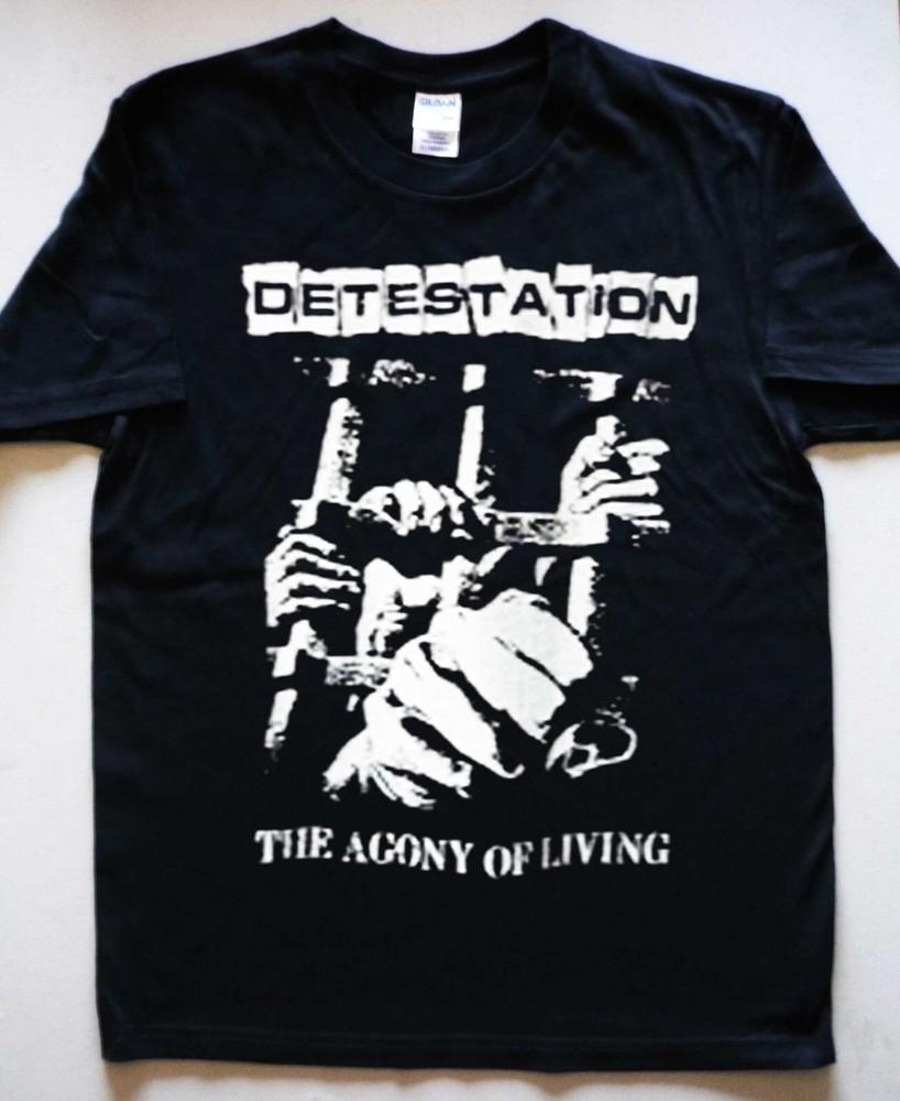 SALE DETESTATION band t-shirt, Agony Of Living T-shirt, rock band shirt Unisex T-Shirt M
