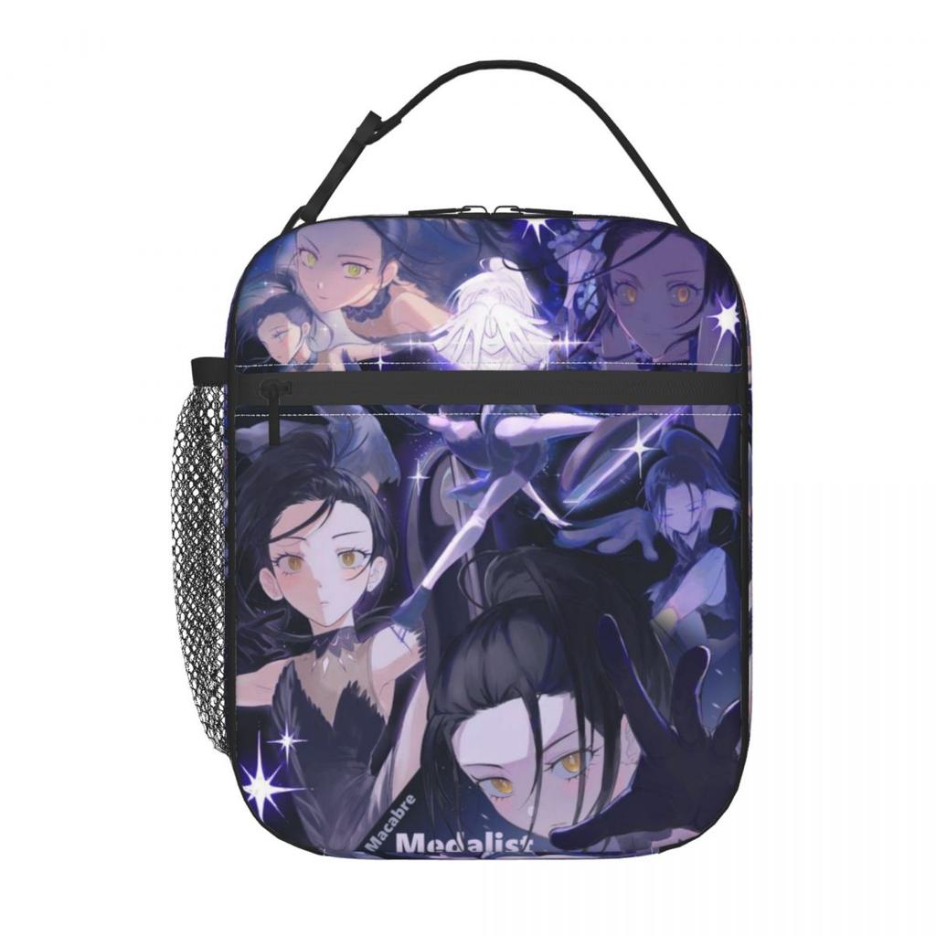 Medalists Anime Manga Accessories Insulated Lunch Bag For Picnic Food Storage Bag Portable Cooler Thermal Lunch Boxes