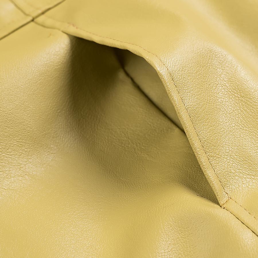 2025 European & American Spring PU Jacket & Midi Skirt Set for Women