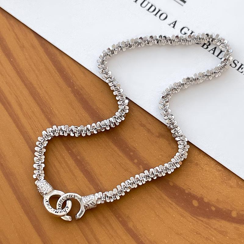 

Banyan Tree S925 Серебро Сверкающий Роскошный Женский Двойной Браслет-Кольцо 2024 Platinum - 18.5cm