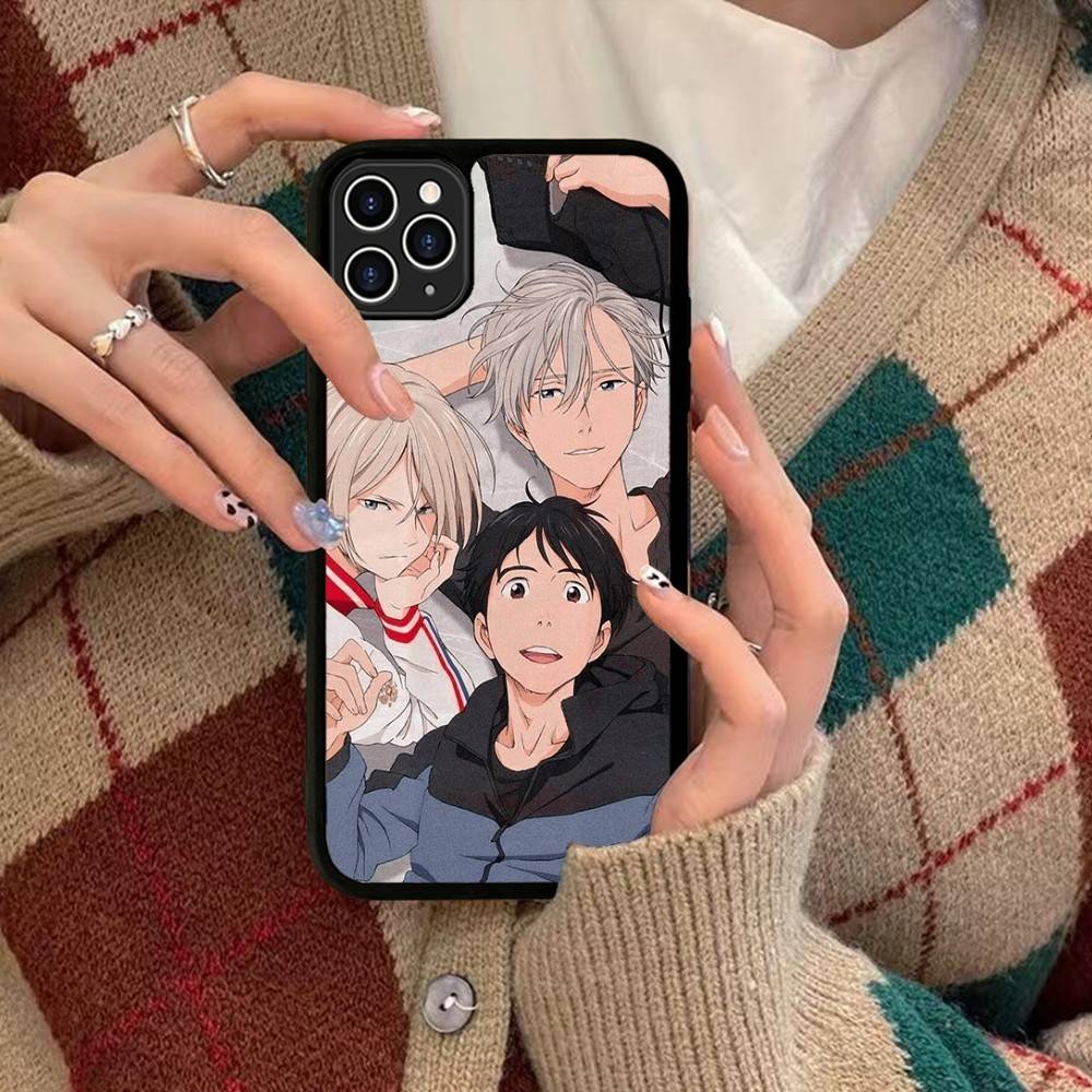 Sports Anime YURI On ICE BL For IPhone 17 16 15 14 13 Pro 12 11 Pro Max Hard PC+TPU Phone Cases Back Cover