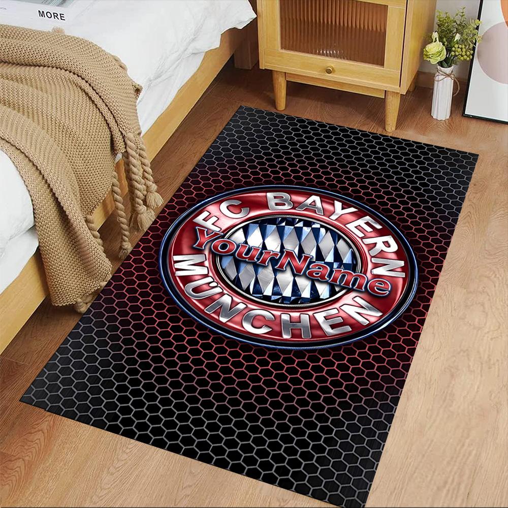 Bayern Munich Customized Name Area Rug Suitable for Decorate room Dining Room Living Rooms Entryway Antislip Carpet Anime Office Decor Spiritual Gift