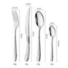 Star Diamond Stainless Steel Gold-Plated Flatware Set: Luxury Knife, Fork, and Spoon for Upscale Dining.