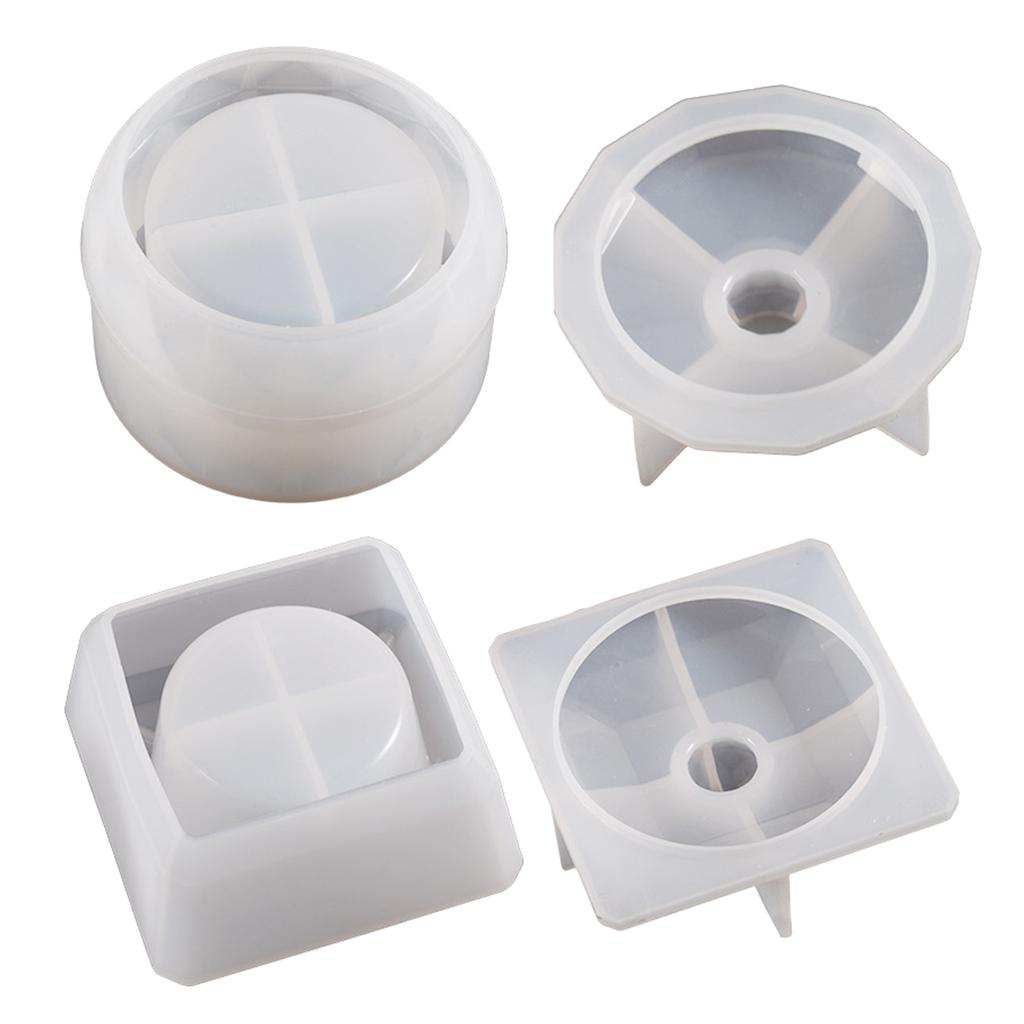 Set of 2 Jar Resin Moulds Silicone Resin Jar Moulds Silicone DIY Molds Epoxy Moulds for Storage Container Candy Jar