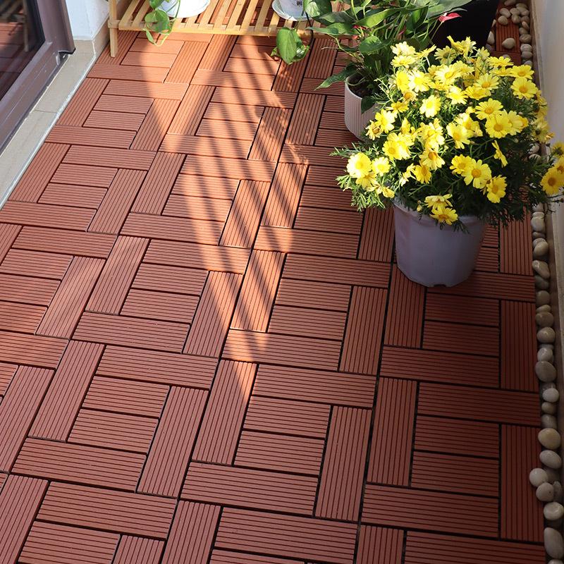 Premium WPC Outdoor Flooring: Anti-corrosion, Anti-slip, Easy Assembly for Patio, Balcony, Courtyard.
