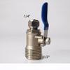 Lead Free Brass Valve,Purifier fittings connections Faucet ball valve 1/4"3/8" 1/2" Mini Ball Valve with Switch use