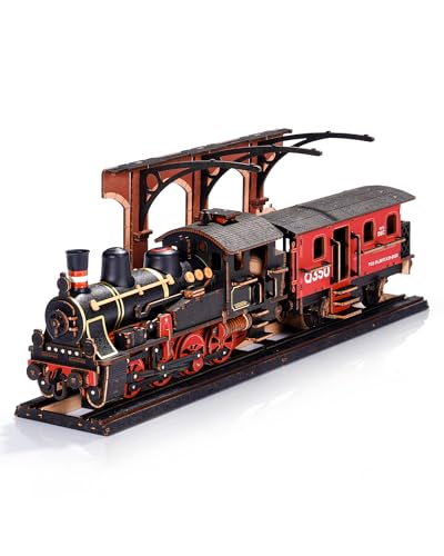 

ROBOTIME 3D Деревянная головоломка, Набор модели паровоза, Механическая модель, Набор для поделок своими руками, Сборка, Убийца времени, Образовательная игрушка, Деревянная модель для детей и