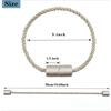 2/4Pack Strong Magnetic Curtain Tiebacks Outdoor Elegant Decorative Tie Backs Rope for Drapes Window Curtain Holdbacks