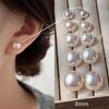 Shi Jia Light Milk White Pearl Earrings: S925 Silver Studs for Women - High-End, Versatile, Niche Design