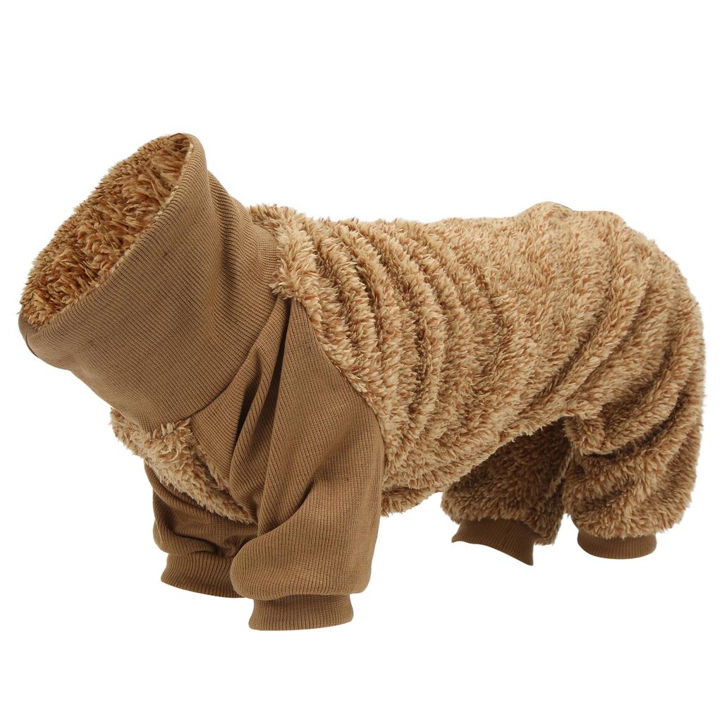 Winter Dog Clothes Puppy Sweaters High Neck Warm Pet Cold Weather Clothing for Dogs Cats
