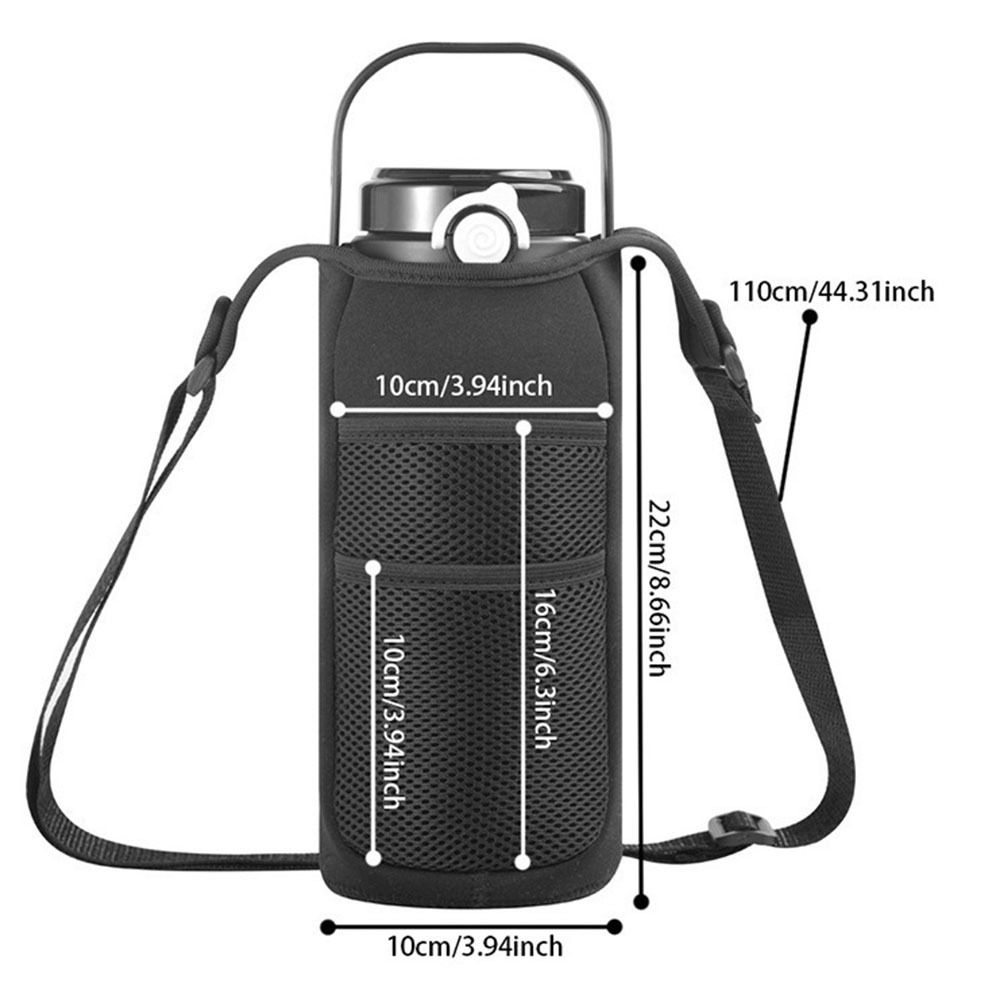 Waterproof Water Bottle Carrier Bag Heat Insulated with Strap Cup Sleeve Pouch Protective Cover Portable Thermos Cup Sleeve