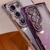 Luxury Glitter Rhinestone Case For Samsung Galaxy S26 S25 S24 S23 S22 Ultra Plus Bling Crystal Clear Plating Shockproof Cover