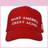 Red Trump Donald Cotton Baseball Cap With Embroidered Lettering Election Events