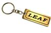 Leaf Gold Black Double Ring Acrylic Original Keychain for ZE1 Late Custom Parts A-620-1 & (Early & Models) -