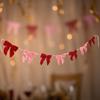 User Friendly Polyester Velvety Bowknot Garlands Efficient for Sustainable Celebration 2 Meters Long Durable Decors