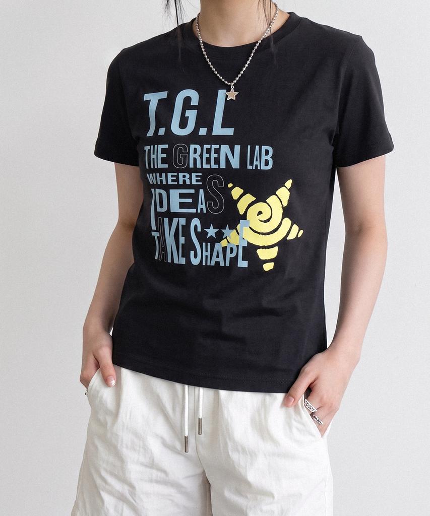 THE GREEN LAB Tgl Spandex Short Sleeve Tee [Lime Yellow]