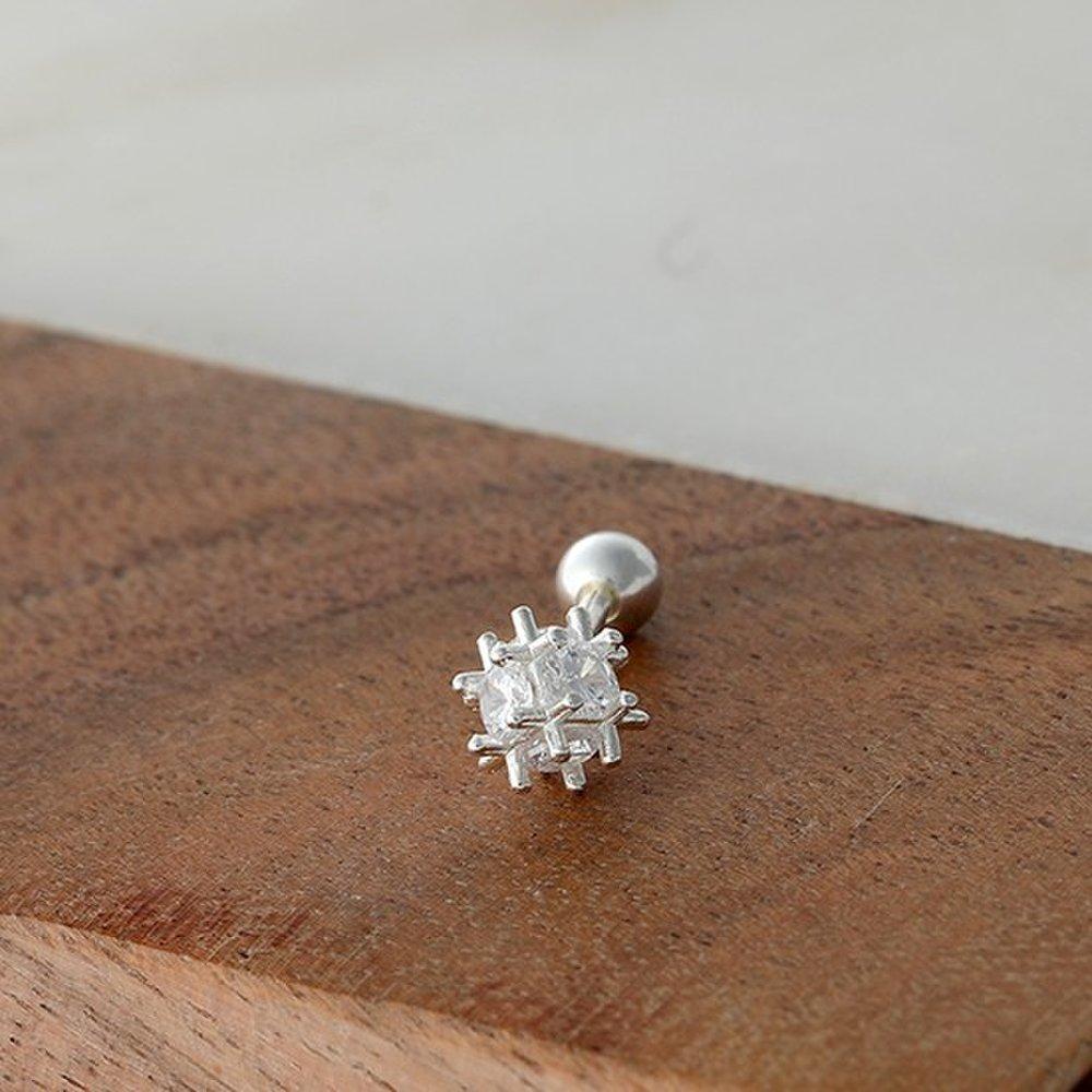 Silver cubic ball piercing