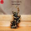 Solid Brass Eighteen Arhats Dragon and Tiger Taming Desktop Ornaments