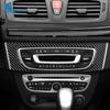 Real Soft Carbon Fiber Sticker For Renault Fluence Megane RS 2009 2010 2011 2012 2013 2014 LHD RHD Interior Central Control CD